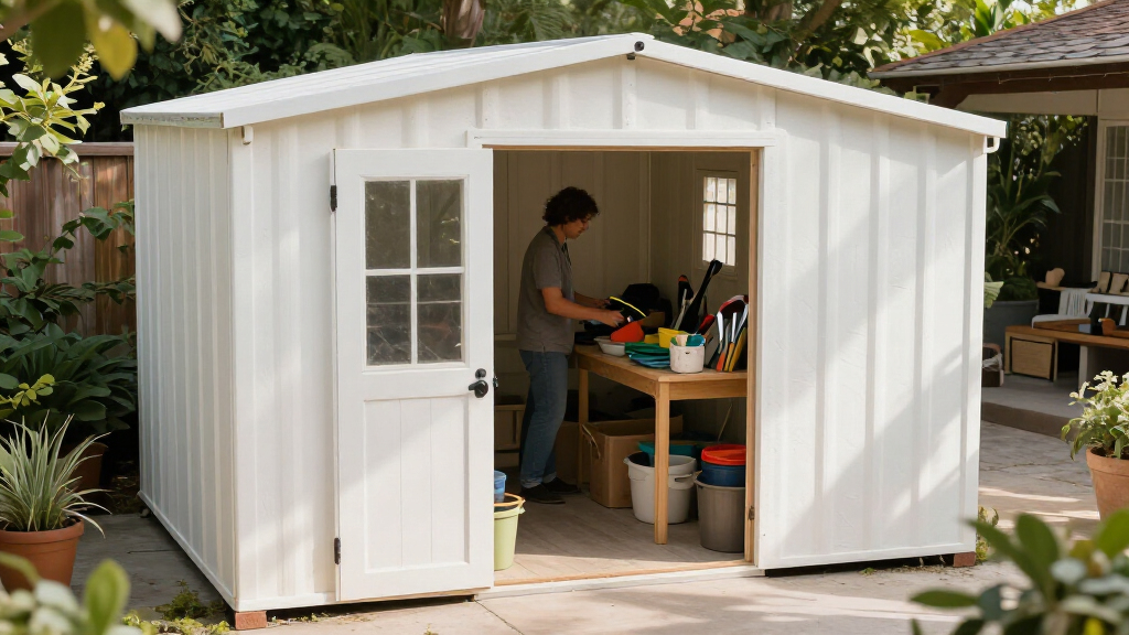 outdoor storage shed resin large