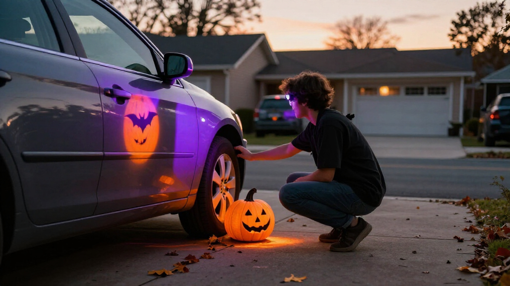 car halloween projector lights
