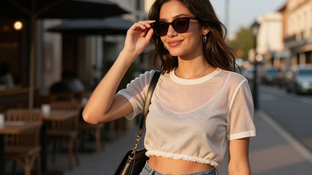 best sheer cropped tops