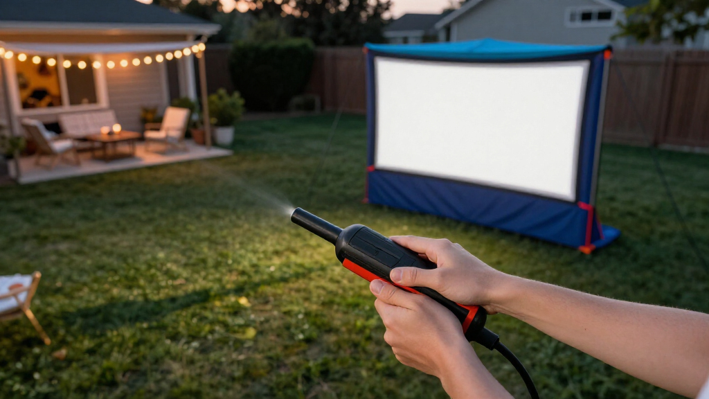 backyard movie screen inflatable