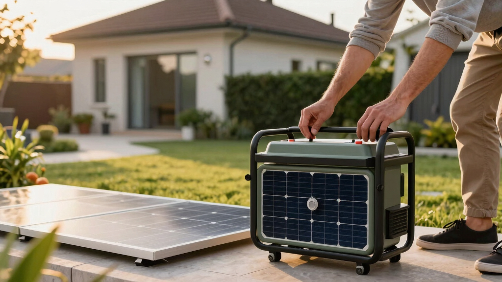 solar-powered backup generators