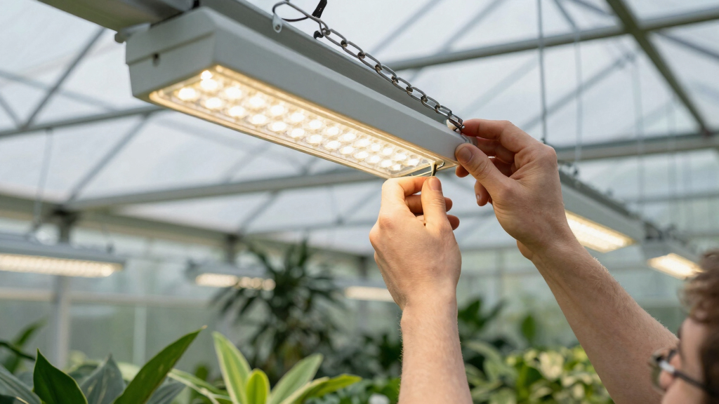 best hanging grow lights for greenhouses