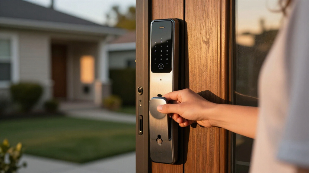 home safe with biometric lock