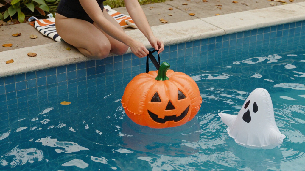 Halloween pool floaties