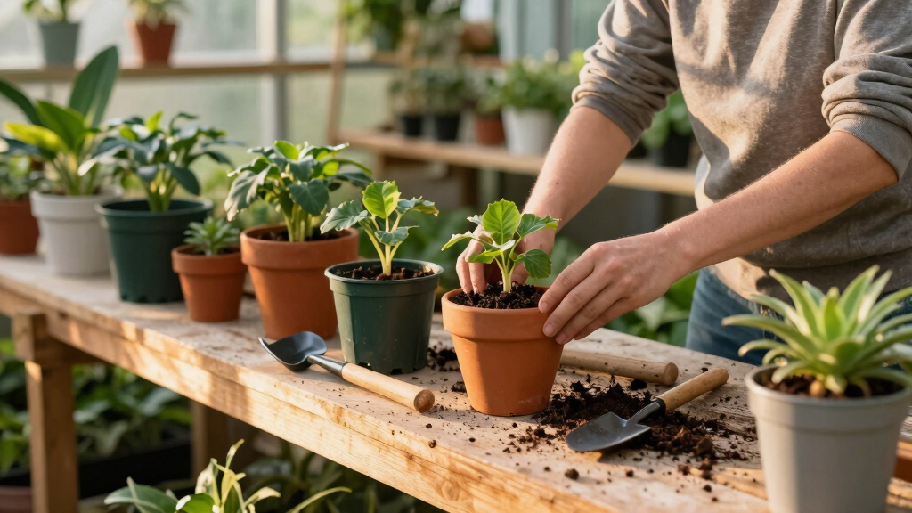 best greenhouse potting benches