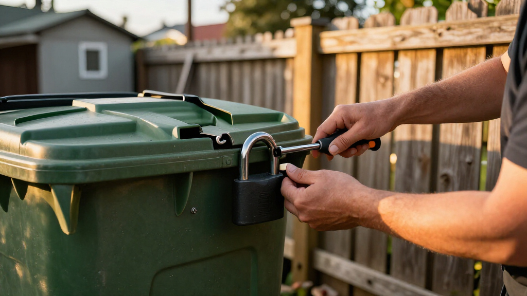 best wheelie bin locks