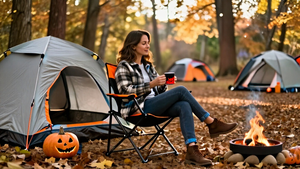 Halloween camping chairs