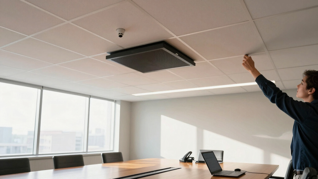 best ceiling microphone system for hybrid meeting rooms