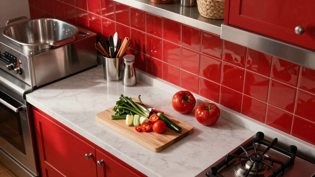 best red kitchen decor