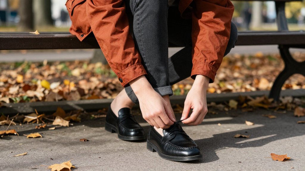 best fall jackets and flat shoes