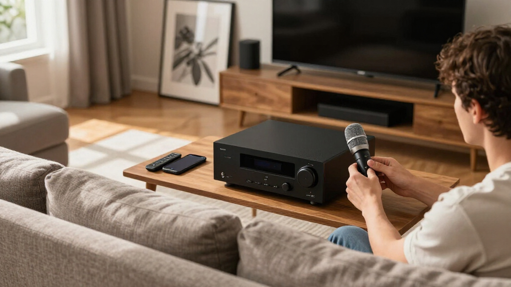 audio calibration mic for receivers