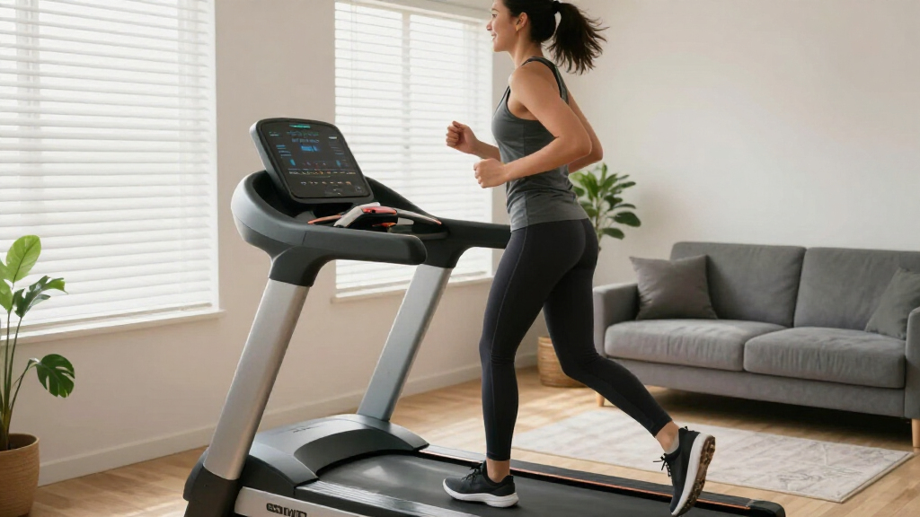 smart treadmill with incline for home