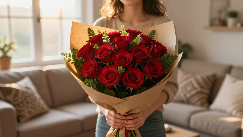 buy red rose bouquet for valentines