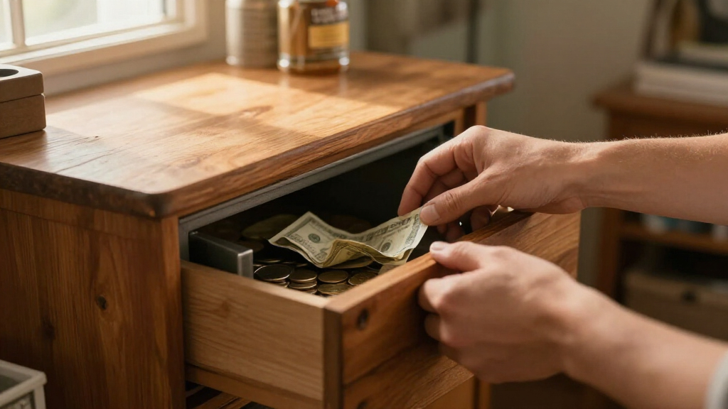 safe for storing emergency cash stash