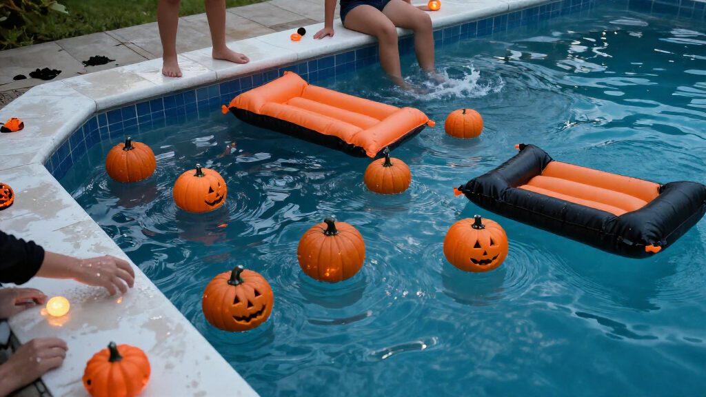 halloween pool party supplies