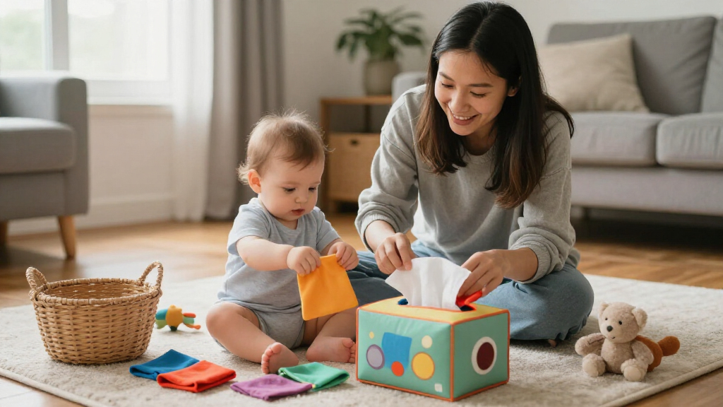 best baby tissue box toys