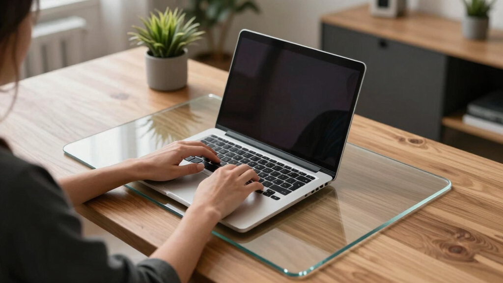 glass office chair mat