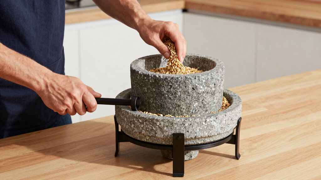 best stone grain mill electric countertop