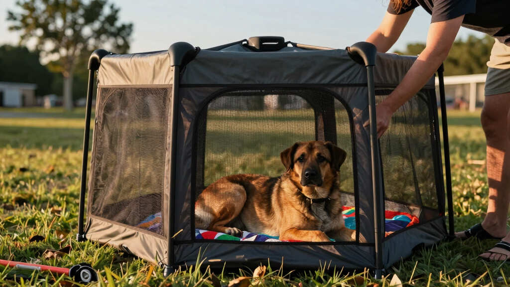 best foldable pet playpen for travel large dogs