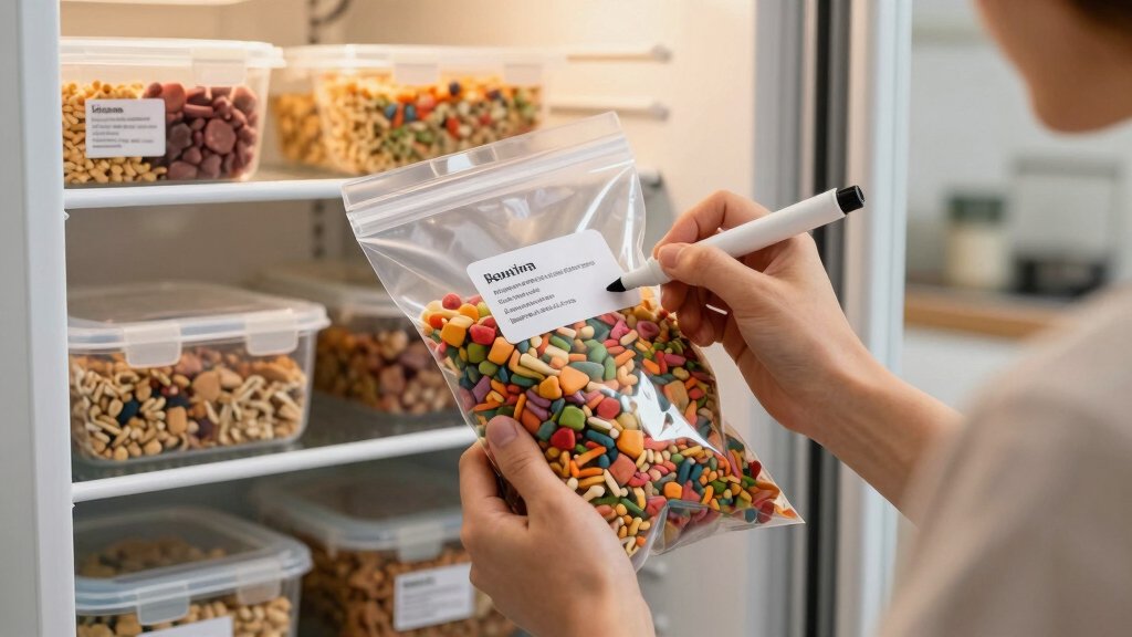 best freezer labels for pet meal organization
