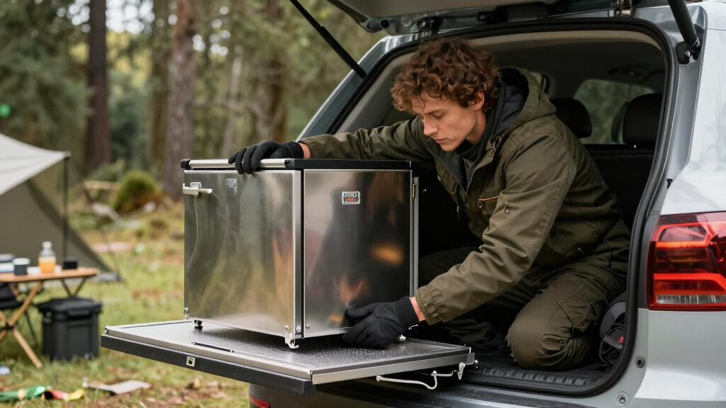 best car fridge slide for overlanding