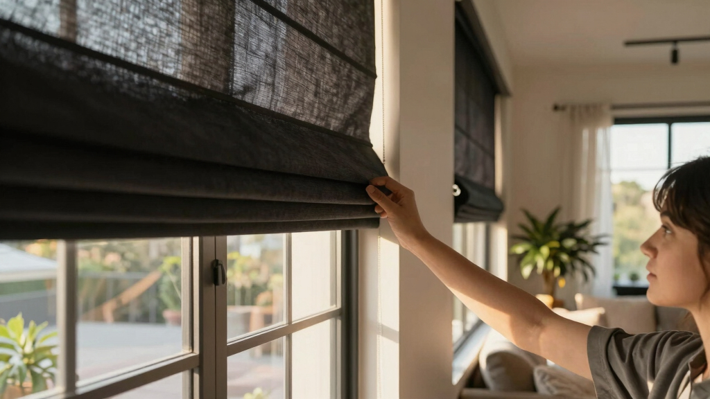 best smart roman shades blackout