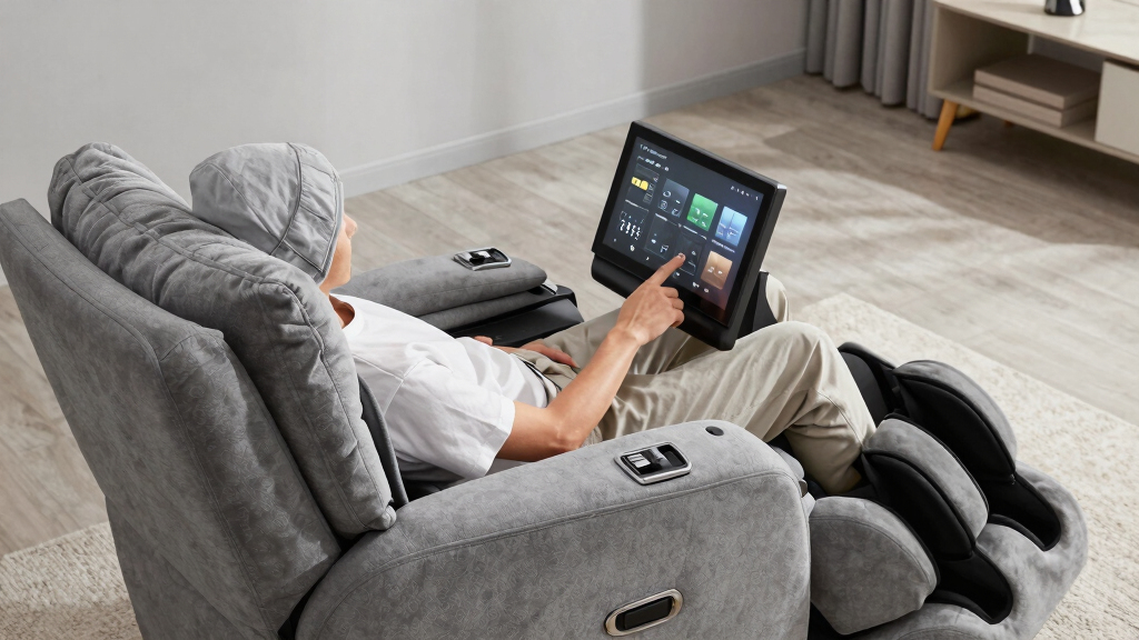 best power loveseat recliner with massage and console
