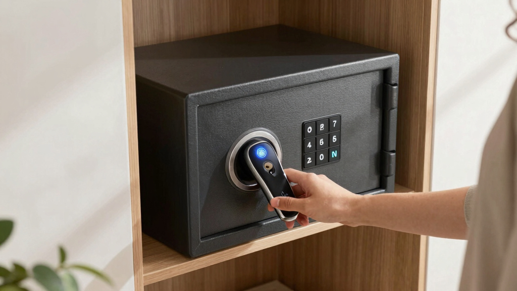 best safe with biometric lock and key backup