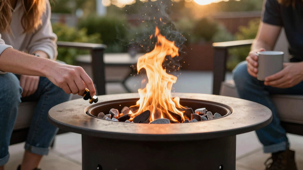 best propane fire pit table