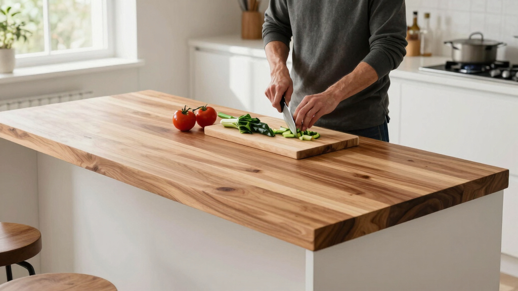 best kitchen islands with butcher block tops