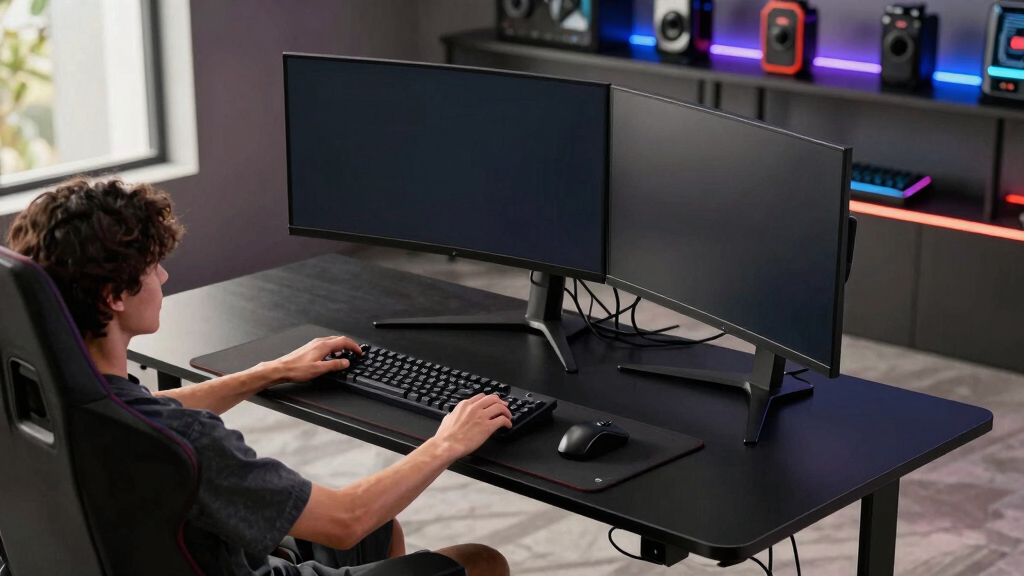 best gaming desks for triple monitor setups