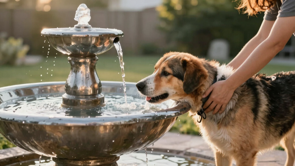 best high capacity water fountains for large dogs