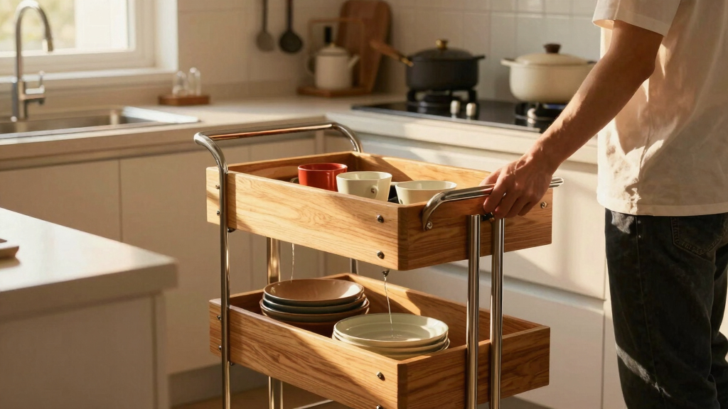 best rolling kitchen carts with storage