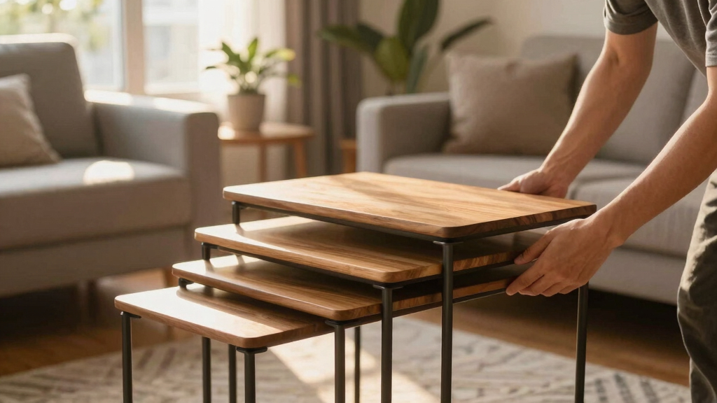 best nesting coffee tables for small homes