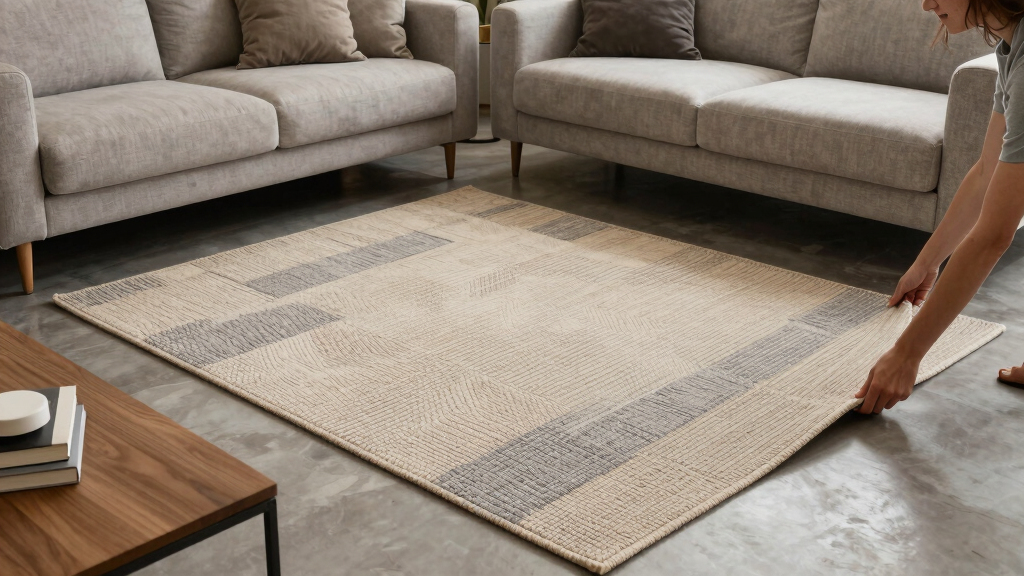 best 9x12 rug for sectional layout