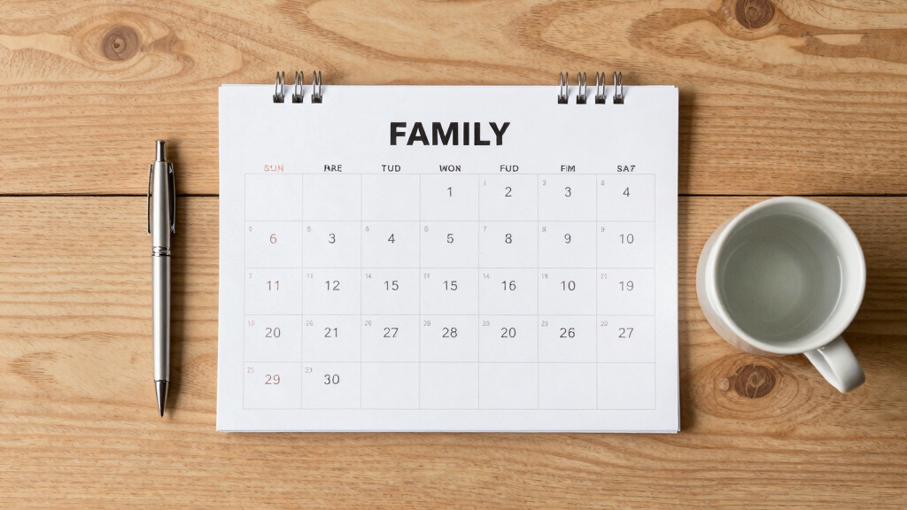 best family calendar display for co-parenting households