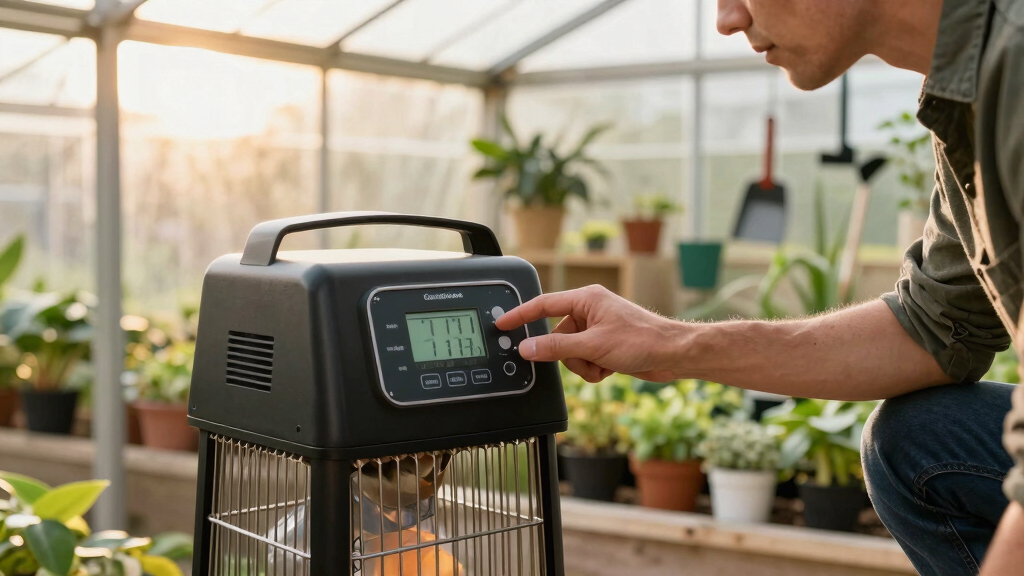 best greenhouse heater with digital thermostat
