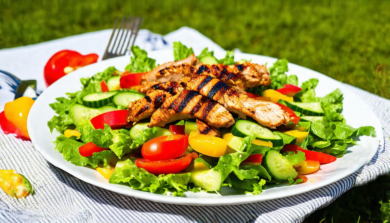 Savor the Flavor: A Refreshing Grilled Chicken Salad Perfect for Any Season!