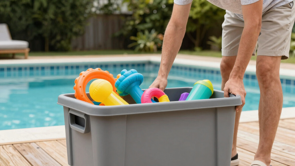 best outdoor storage deck box for pool toys