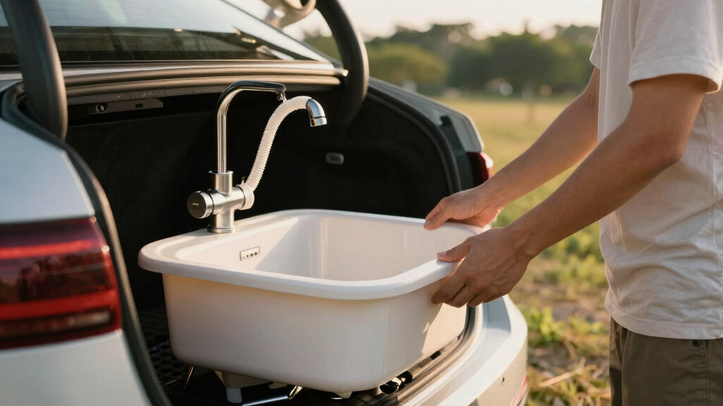 best portable sink system for car camping