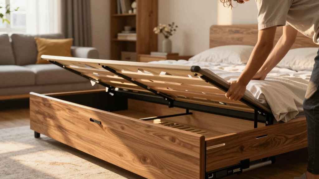 best wall beds with storage for flex rooms