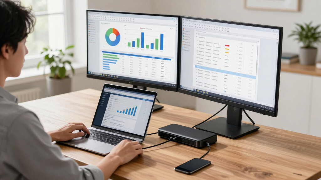 laptop docking station dual monitor