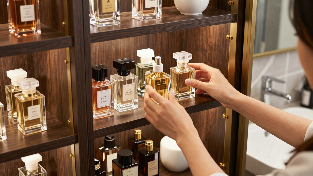 best luxury fragrance storage cabinet