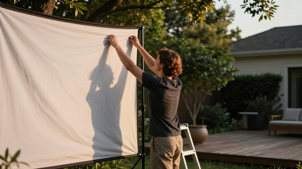 best outdoor projector screen