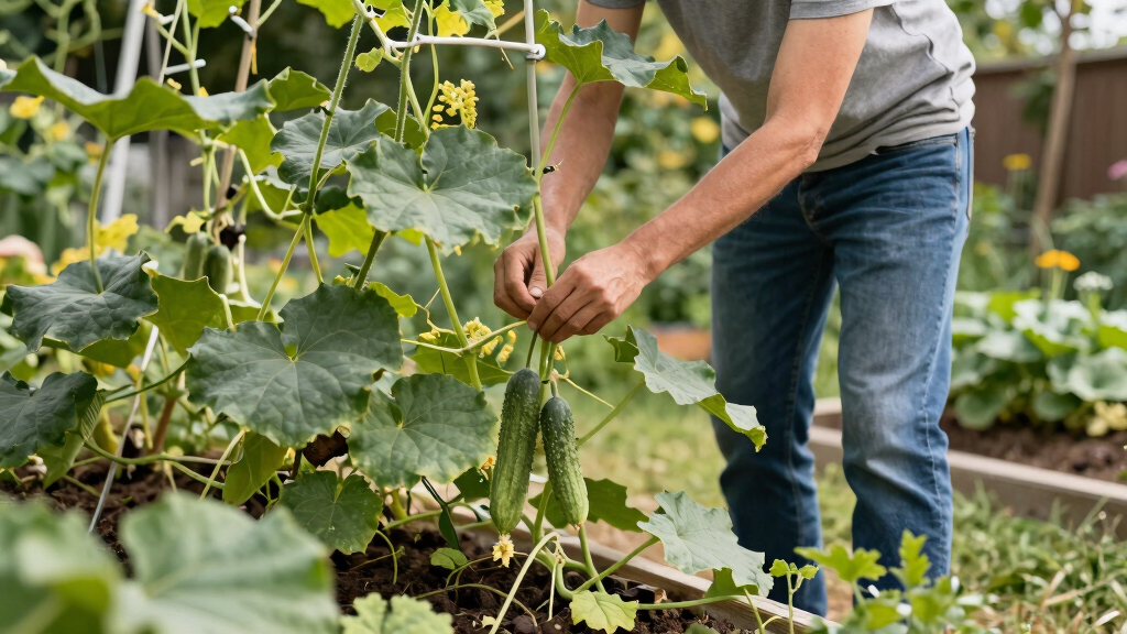 best trellis system for cucumbers and melons