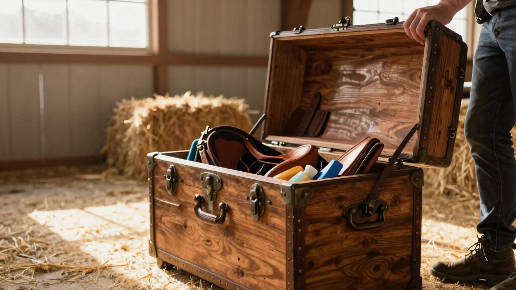 best large tack trunk for barn storage