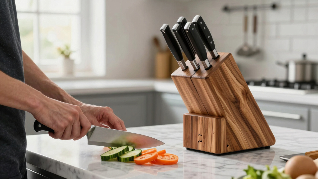 best knife block set premium