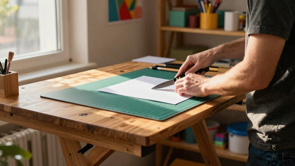 best adjustable standing desk for cutting and tracing