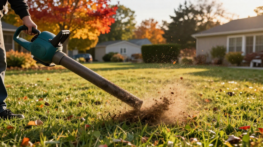 electric leaf blowers for fall yard cleanup