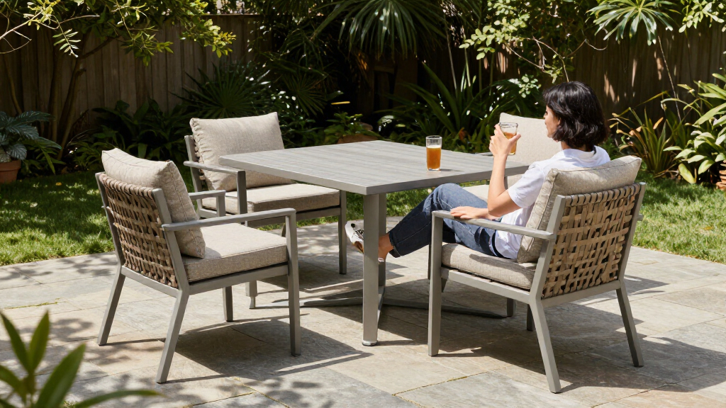best patio furniture set premium aluminum